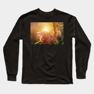 Winter meadow at sunrise Long Sleeve T-Shirt